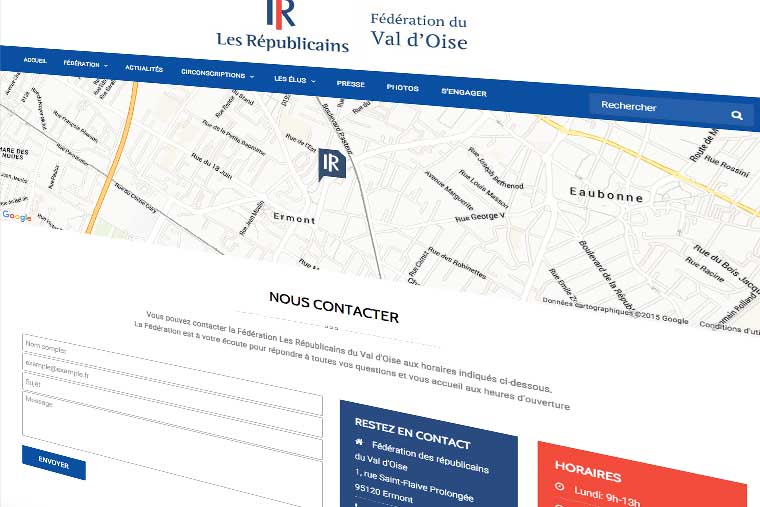 fomulaire-de-contact-wordpress-site-web-les-républicains- communication digitale